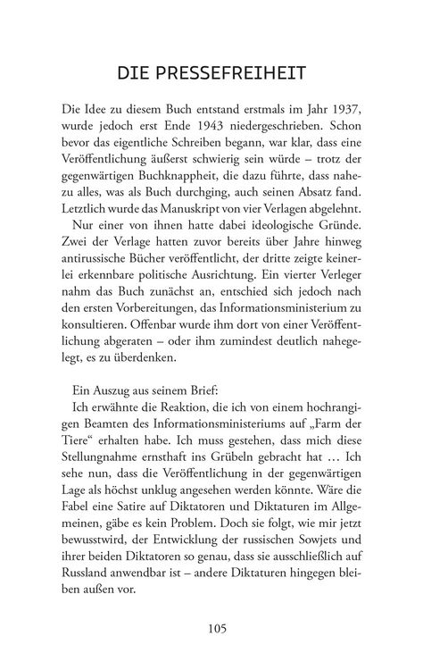 Produktbild: Die Farm der Tiere. Ein M&auml;rchen. George Orwell (Neu&uuml;bersetzung)