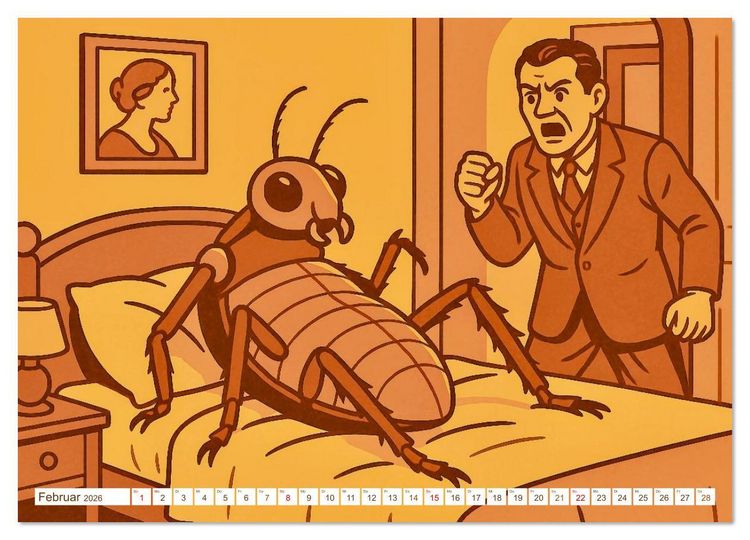 Produktbild: Franz Kafka (Wandkalender 2026 DIN A2 quer), CALVENDO Monatskalender
