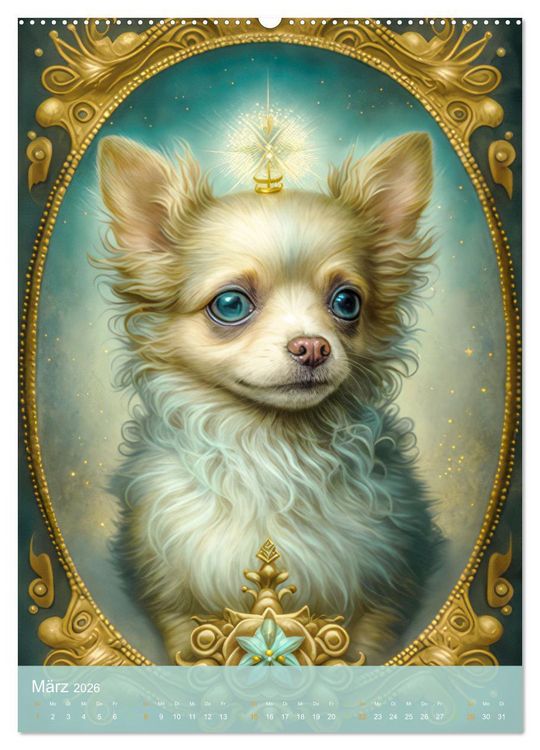 Produktbild: Tiere im Tarot Stil (Wandkalender 2026 DIN A2 hoch), CALVENDO Monatskalender