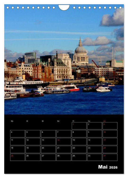 Produktbild: London London (Wandkalender 2026 DIN A4 hoch), CALVENDO Monatskalender