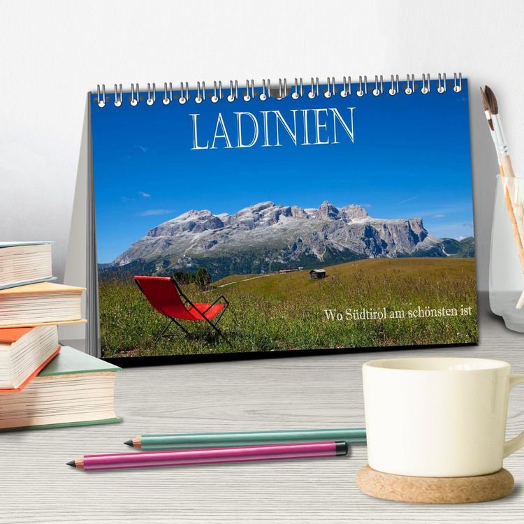 Produktbild: Ladinien - Wo S&uuml;dtirol am sch&ouml;nsten ist (Tischkalender 2026 DIN A5 quer), CALVENDO Monatskalender