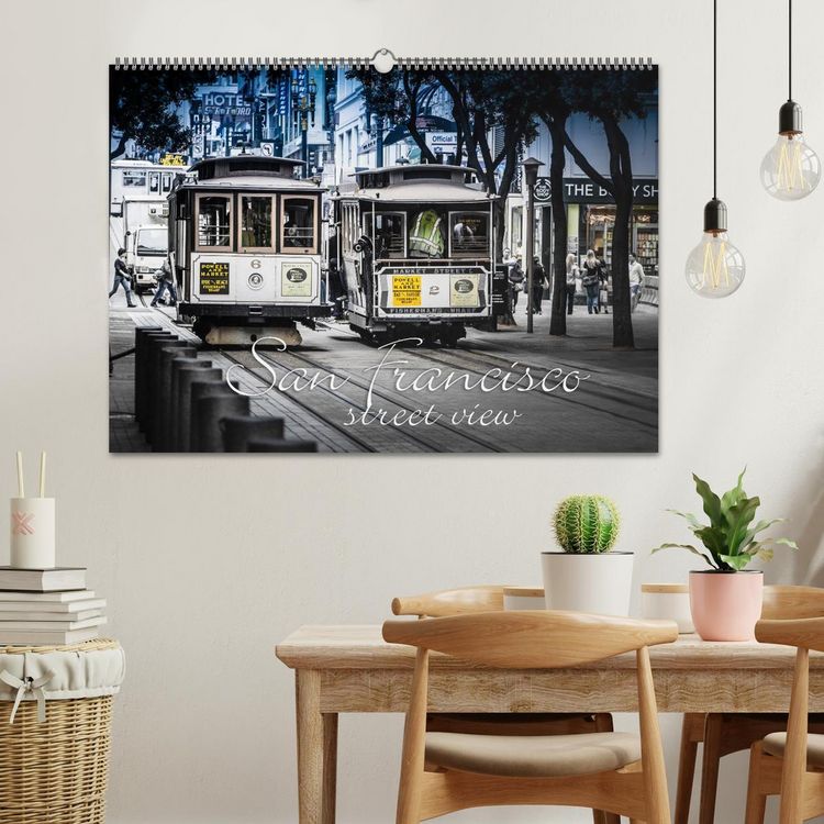 Produktbild: San Francisco - street view (Wandkalender 2026 DIN A2 quer), CALVENDO Monatskalender