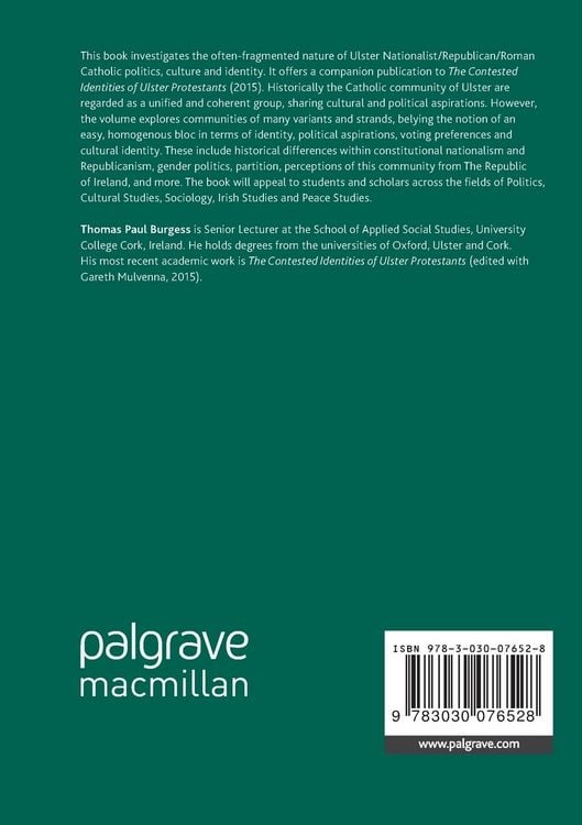 Produktbild: The Contested Identities of Ulster Catholics