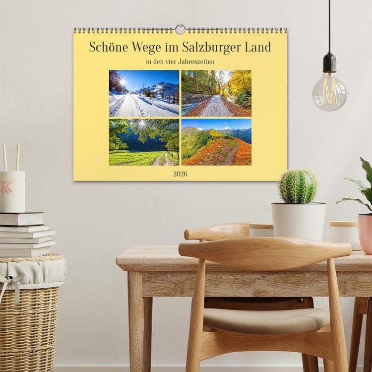 Produktbild: Sch&ouml;ne Wege im Salzburger Land (Wandkalender 2026 DIN A3 quer), CALVENDO Monatskalender