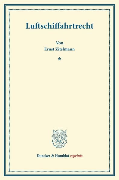 Produktbild: Luftschiffahrtrecht.