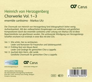 Produktbild: Chorwerke Vol.1-3