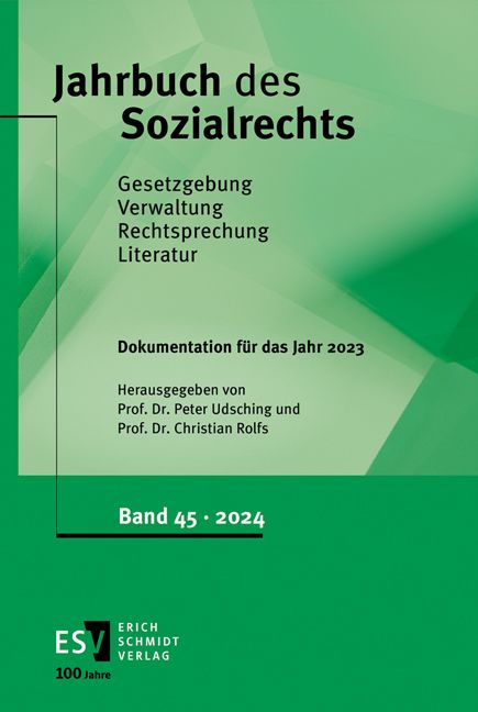Produktbild: Jahrbuch des Sozialrechts (der Gegenwart). Gesetzgebung - Verwaltung... / Jahrbuch des Sozialrechts - - Dokumentation f&uuml;r das Jahr 2023