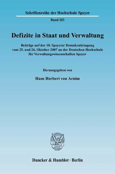 Produktbild: Defizite in Staat und Verwaltung.