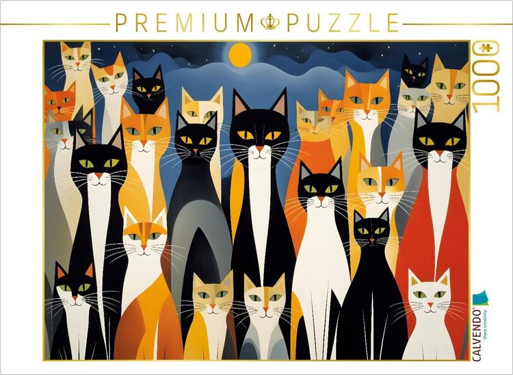 Produktbild: CALVENDO Puzzle Alles f&uuml;r die Katz | 1000 Teile Lege-Gr&ouml;&szlig;e 64x48cm Foto-Puzzle f&uuml;r gl&uuml;ckliche Stunden