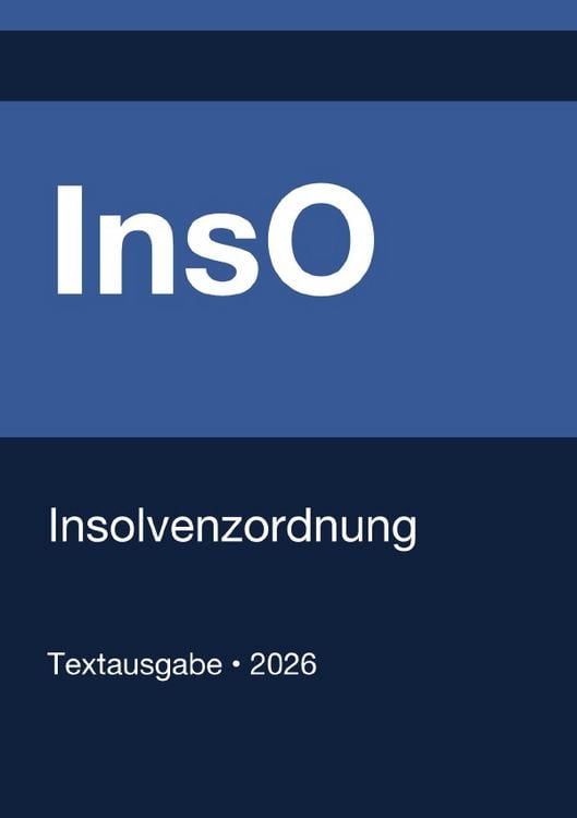 Produktbild: InsO - Insolvenzordnung (Deutschland) 2026