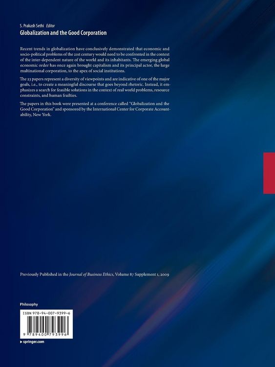 Produktbild: Globalization and the Good Corporation