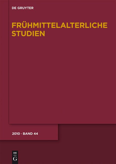 Produktbild: Fr&uuml;hmittelalterliche Studien / 2010