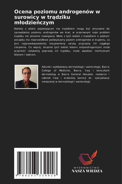 Produktbild: Ocena poziomu androgen&oacute;w w surowicy w tr&iquest;dziku m&iquest;odzie&iquest;czym