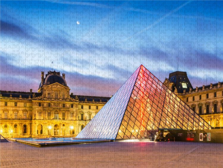 Produktbild: CALVENDO Puzzle Die Louvre-Pyramide 1000 Teile Lege-Gr&ouml;&szlig;e 640 x 480 cm Foto-Puzzle Bild von Matteo Colombo