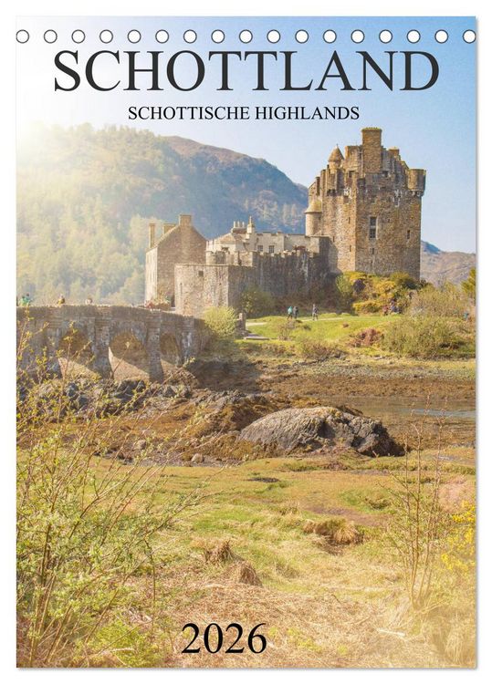 Produktbild: Schottland -Schottische Highlands (Tischkalender 2026 DIN A5 hoch), CALVENDO Monatskalender