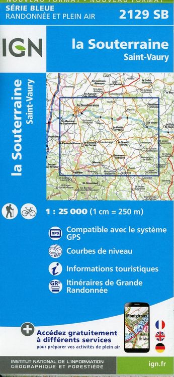 Produktbild: La Souterraine.St-Vaury 1:25 000
