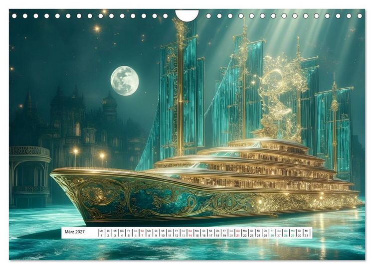 Produktbild: N&auml;chster Halt: Luxus Fantasien (Wandkalender 2027 DIN A4 quer), CALVENDO Monatskalender