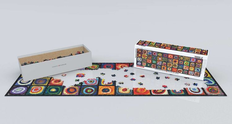 Produktbild: Farbquadrat-Collage, Kandinsky (Puzzle)