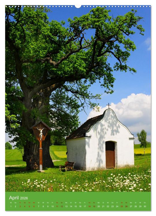 Produktbild: Malerische Kirchen und Kapellen (hochwertiger Premium Wandkalender 2026 DIN A2 hoch), Kunstdruck in Hochglanz