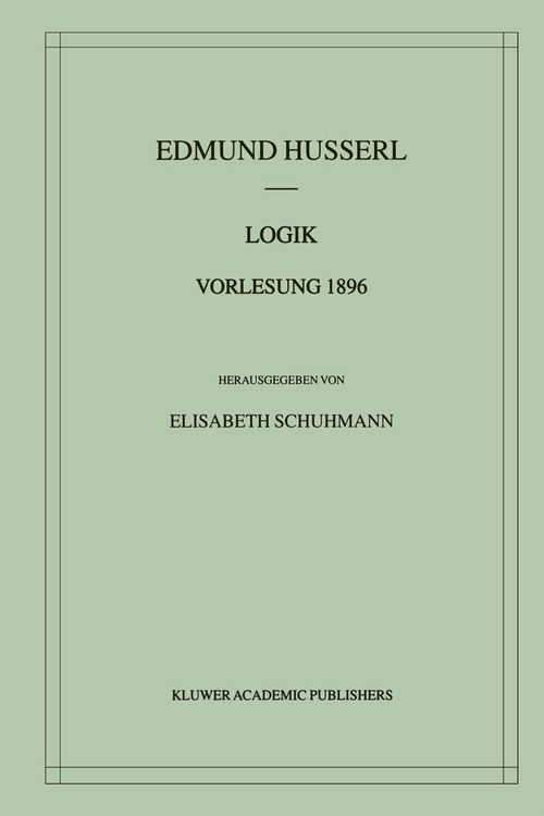 Produktbild: Logik Vorlesung 1896