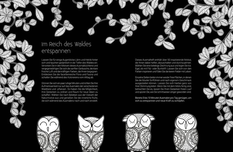 Produktbild: Black Edition: Inspiration Waldtiere
