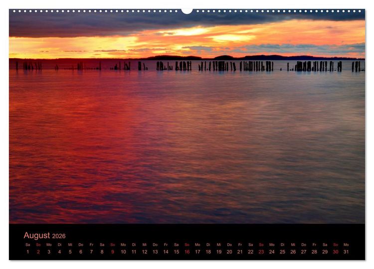 Produktbild: Sonnenuntergang (Wandkalender 2026 DIN A2 quer), CALVENDO Monatskalender