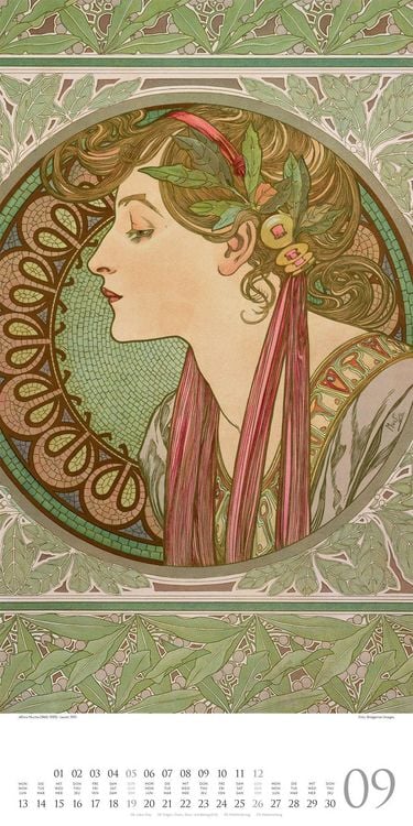 Produktbild: Alfons Mucha Kalender 2027
