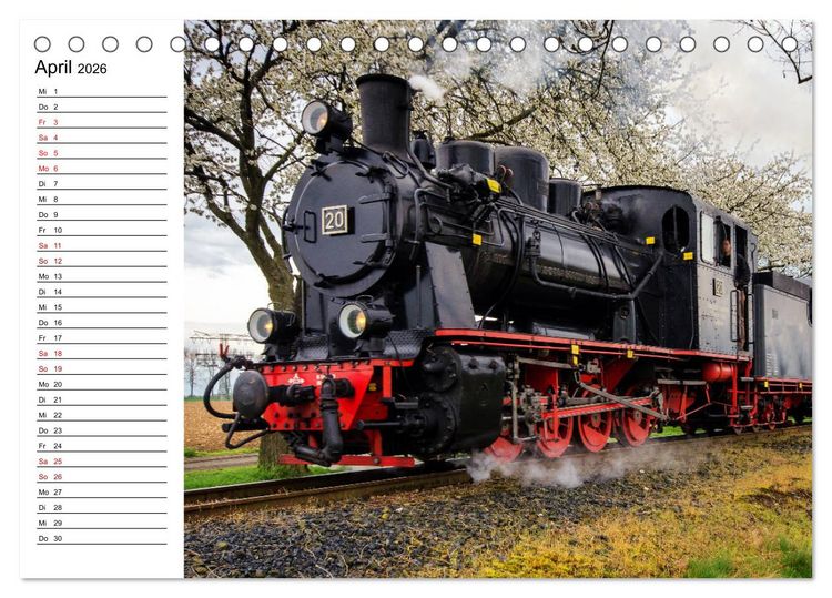 Produktbild: Die Mansfelder Bergwerksbahn (Tischkalender 2026 DIN A5 quer), CALVENDO Monatskalender
