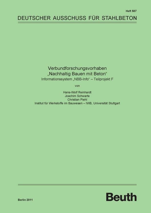 Produktbild: Verbundforschungsvorhaben "Nachhaltig Bauen mit Beton"