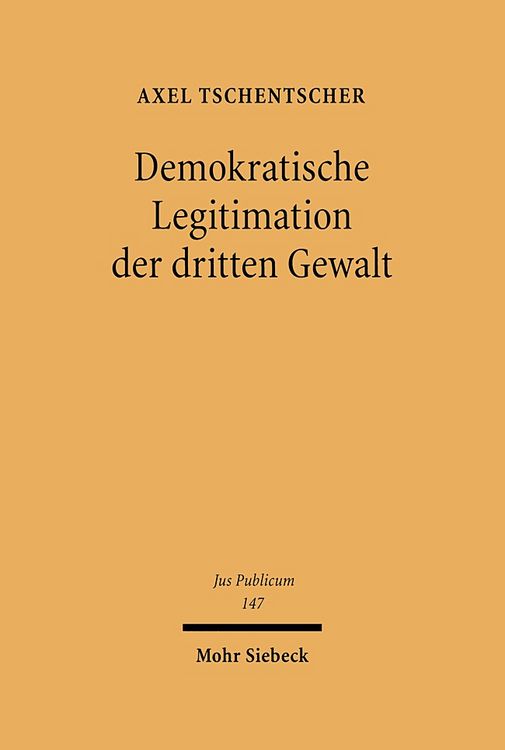 Produktbild: Demokratische Legitimation der dritten Gewalt