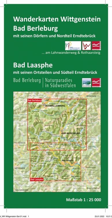 Produktbild: Wanderkarten-Set Bad Laasphe + Bad Berleburg