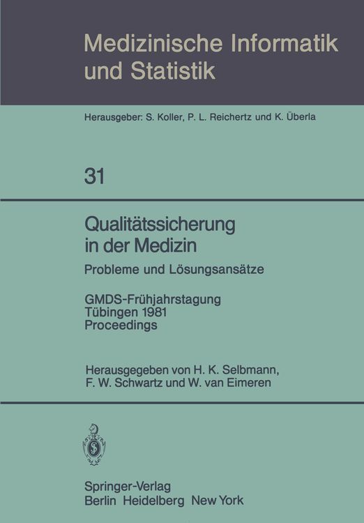 Produktbild: Qualit&auml;tssicherung in der Medizin, Probleme und L&ouml;sungsans&auml;tze