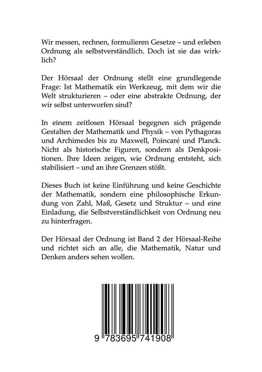 Produktbild: Der H&ouml;rsaal der Ordnung