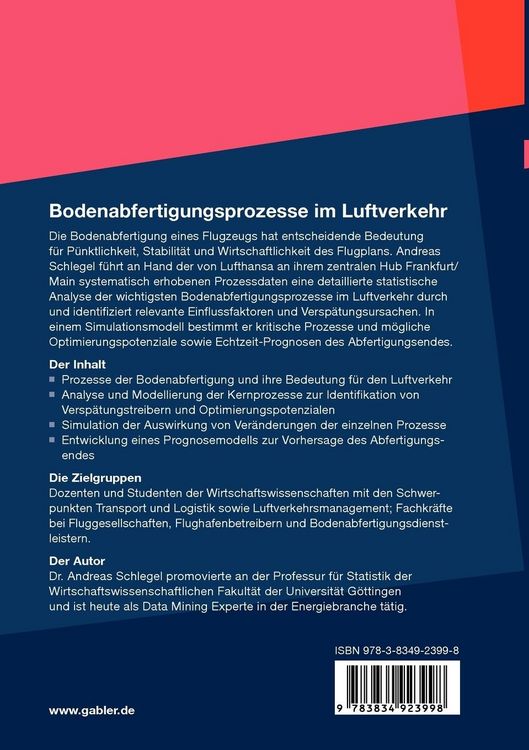 Produktbild: Bodenabfertigungsprozesse im Luftverkehr