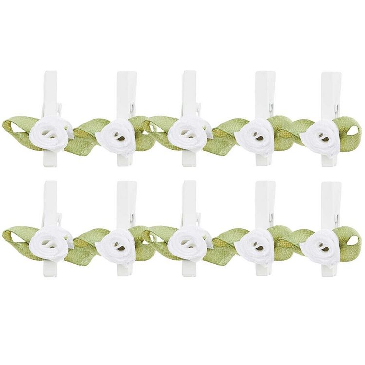 Produktbild: Clips R&ouml;schen, Wei&szlig;