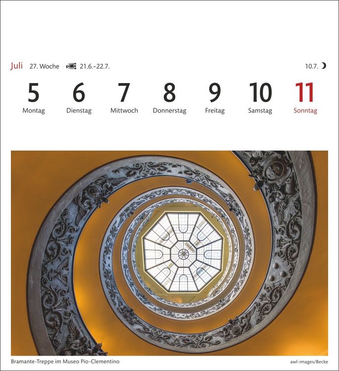 Produktbild: Rom Sehnsuchtskalender 2027 - Wochenkalender mit 53 Postkarten