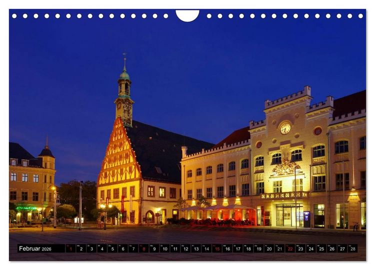 Produktbild: Zwickau - Stadt an der Mulde (Wandkalender 2026 DIN A4 quer), CALVENDO Monatskalender