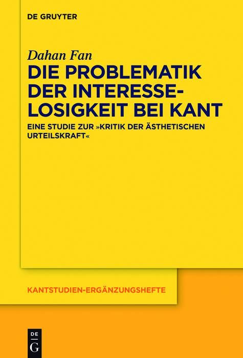 Produktbild: Die Problematik der Interesselosigkeit bei Kant