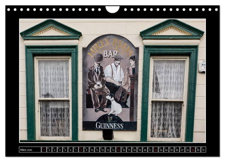 Produktbild: Sl&aacute;inte IRLAND - Pubmalereien (Wandkalender 2026 DIN A4 quer), CALVENDO Monatskalender