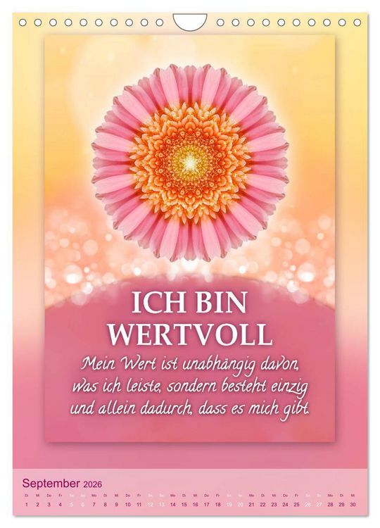 Produktbild: ICH BIN Licht und Liebe - Kalender (Wandkalender 2026 DIN A4 hoch), CALVENDO Monatskalender