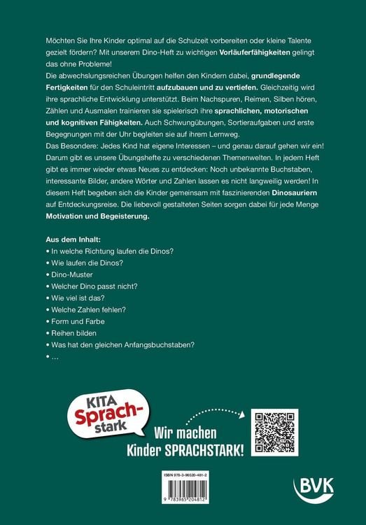 Produktbild: Kita Sprachstark: Vorschule aktiv Dinos
