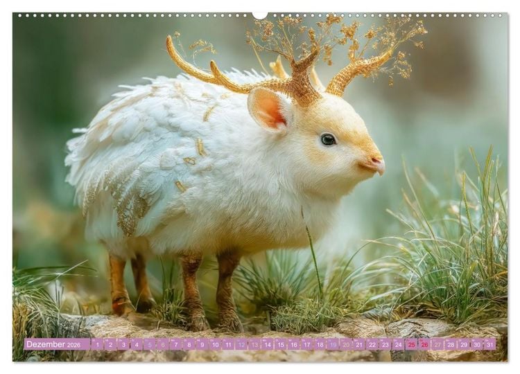 Produktbild: Humorvolle tierische Sch&ouml;pfungen - Hybridtiere (Wandkalender 2026 DIN A2 quer), CALVENDO Monatskalender