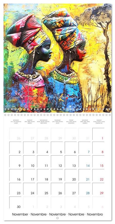 Produktbild: Colorful Raw Art (Wall Calendar 2026 12 &times; 12 Inch) CALVENDO 12 Month Wall Calendar
