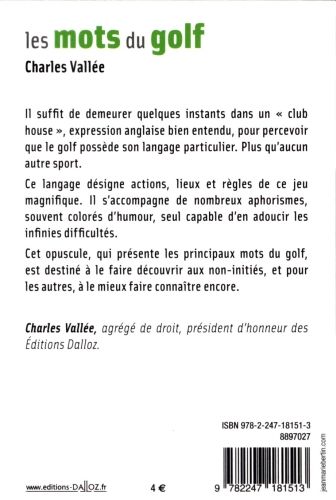 Produktbild: Les mots du golf