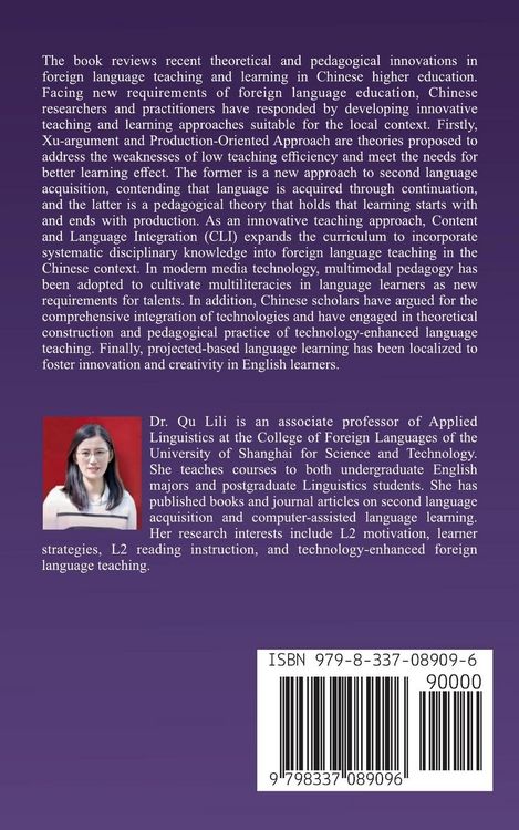 Produktbild: Innovations in Foreign Language Teaching and Learning in Chinese Higher Education