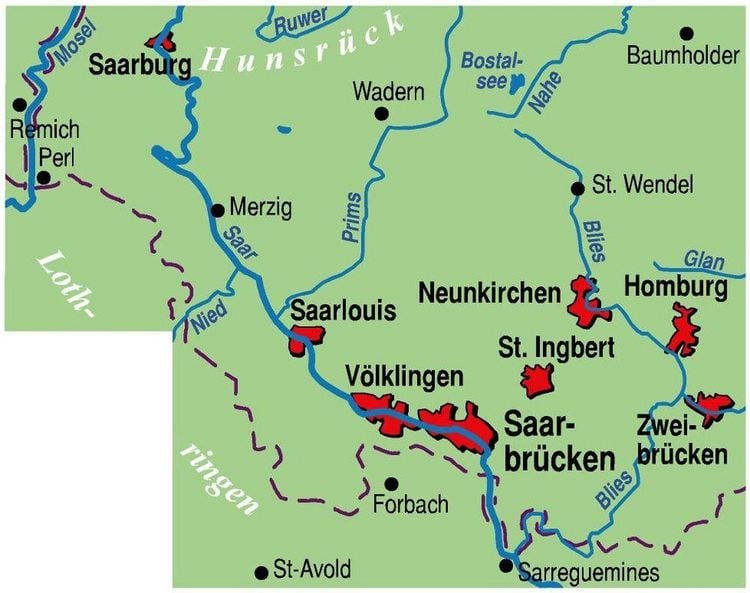 Produktbild: BVA ADFC Regionalkarte Saarland 1:75.000