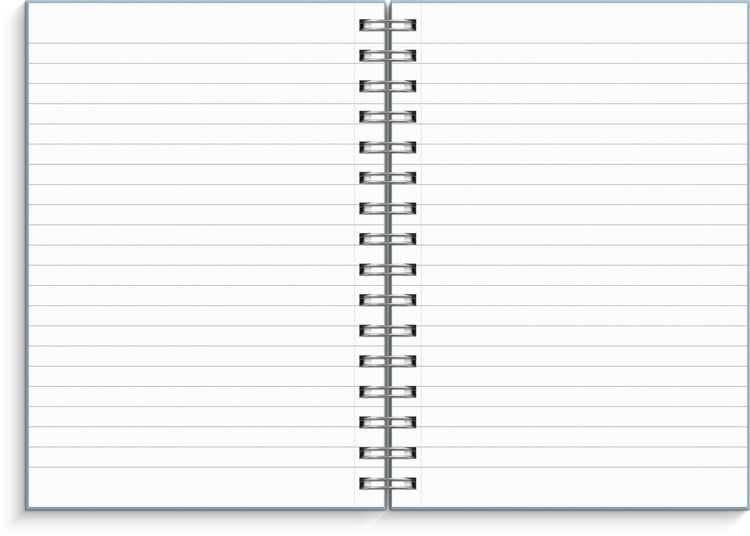 Produktbild: Burde Notizbuch A5 blau