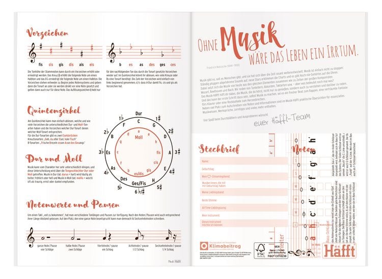 Produktbild: Musik-H&auml;fft Noten A4