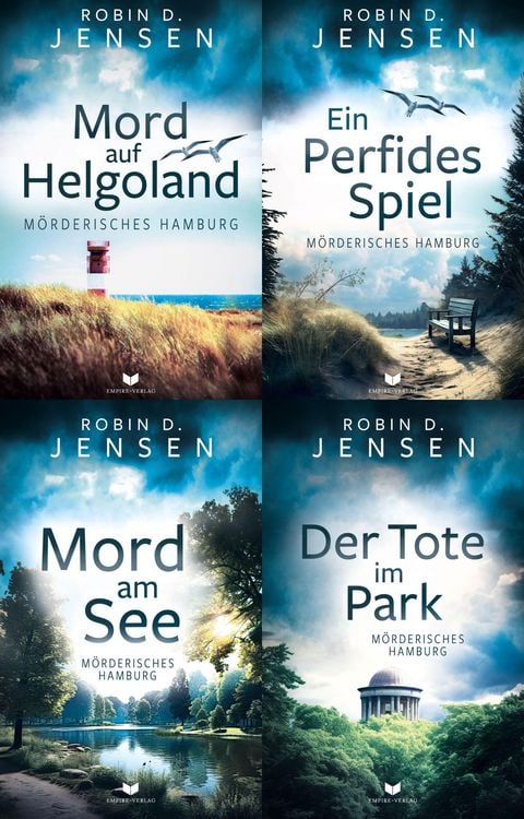 Produktbild: M&ouml;rderisches-Hamburg-Krimi-Sammelband: Mord auf Helgoland, Ein perfides Spiel, Mord am See, Der Tote im Park