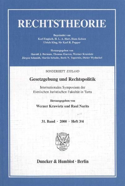 Produktbild: Gesetzgebung und Rechtspolitik.